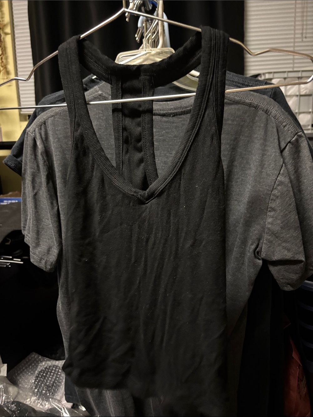 Women’s Black V-Neck Tank Top